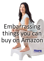 From fart-resistant underwear to a cure for ''monkey butt'', here are some unique products that can be purchased on the Amazon website.
